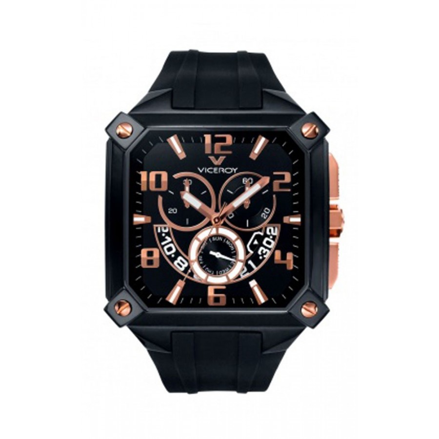 CORREA RELOJ VICEROY 47677-47673 COLOR NEGRO HEBILLA ACERO