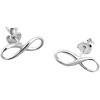 Pendientes Plata Infinity Dorados