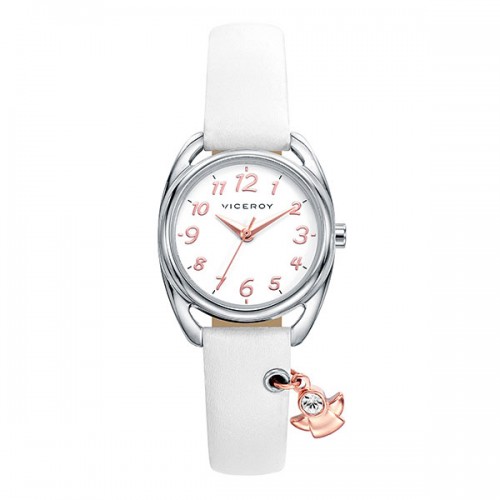 Reloj Viceroy Niña Dorado Correa Blanca