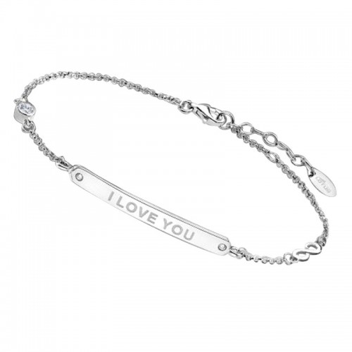 Pulsera Lotus Placa "I Love You"