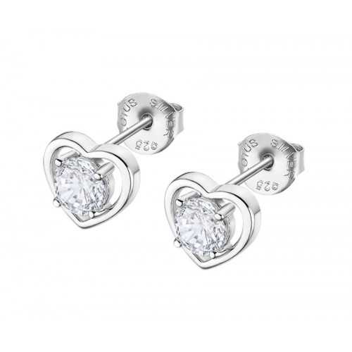 Pendientes Plata Lotus Corazones