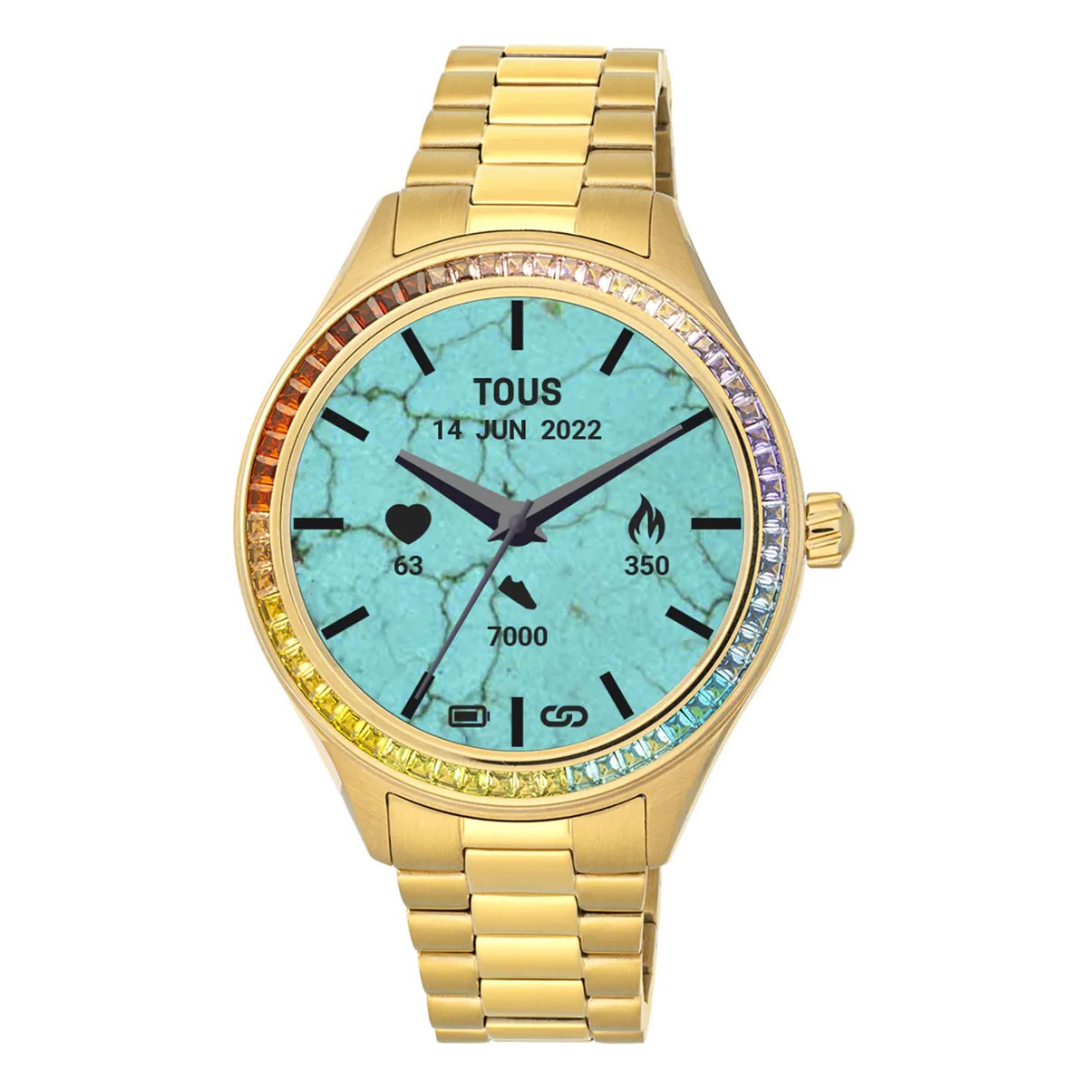 Reloj Tous D-Bear digital brazalete dorado