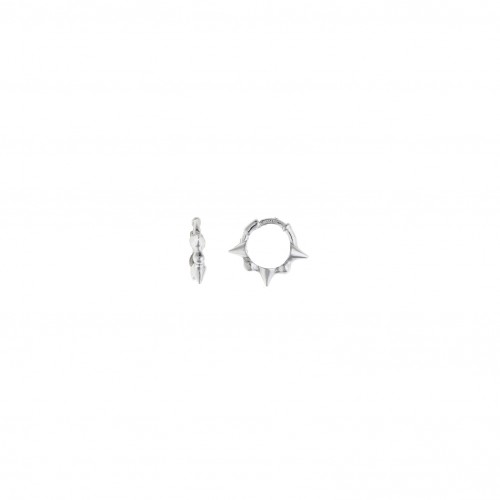 Pendientes Plata Mini Aros con Pinchos