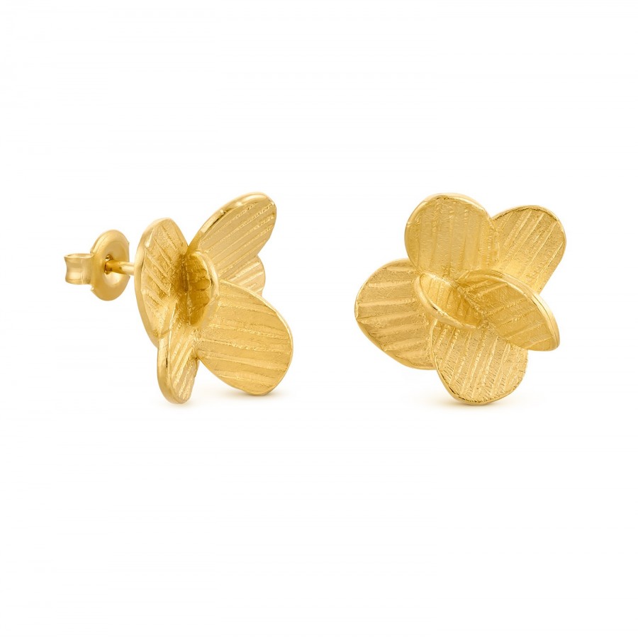 Pendientes Dorados Joid'Art Flor