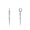 Pendientes Viceroy Plata Punta Circonitas