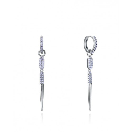 Pendientes Plata Viceroy Aro Punta Circonitas