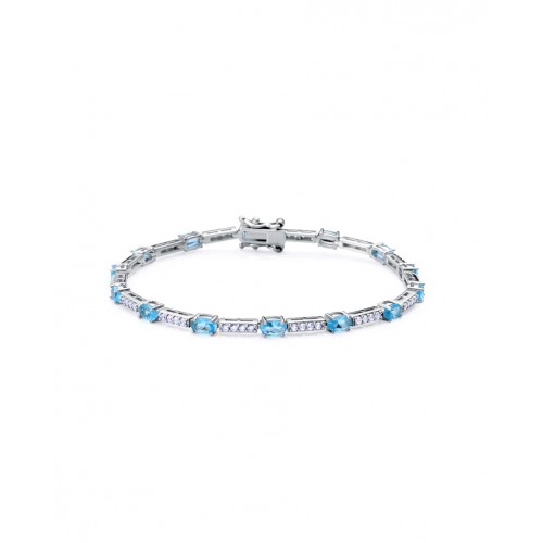 Pulsera Viceroy Plata Circonitas Azules