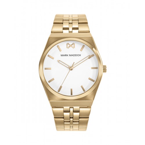 Reloj para chico Mark Maddox elegante con brazalete dorado