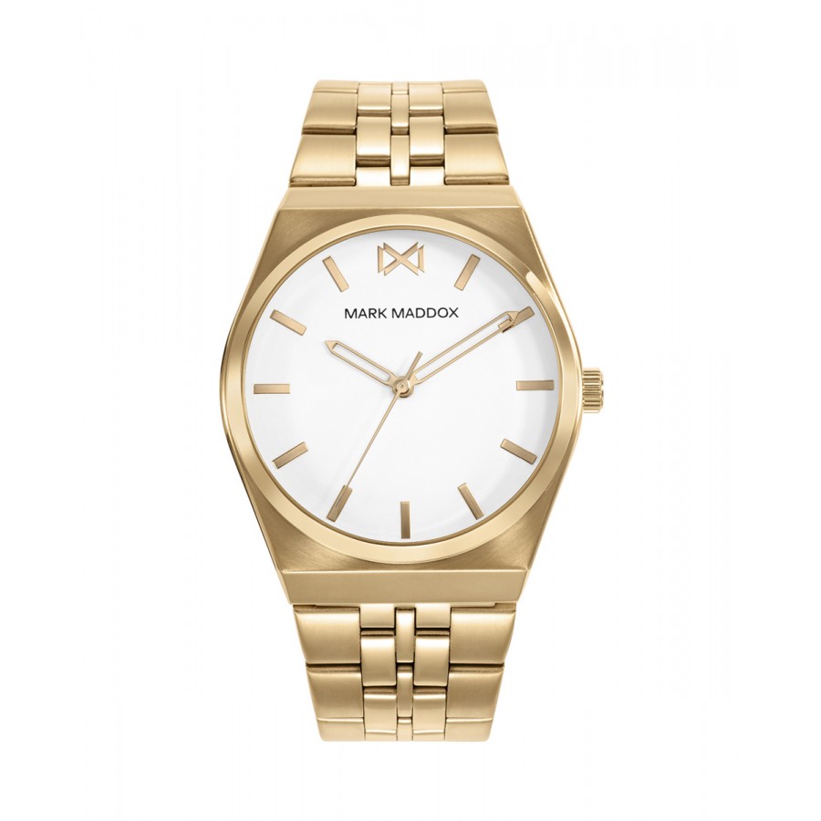 Reloj para chico Mark Maddox elegante con brazalete dorado