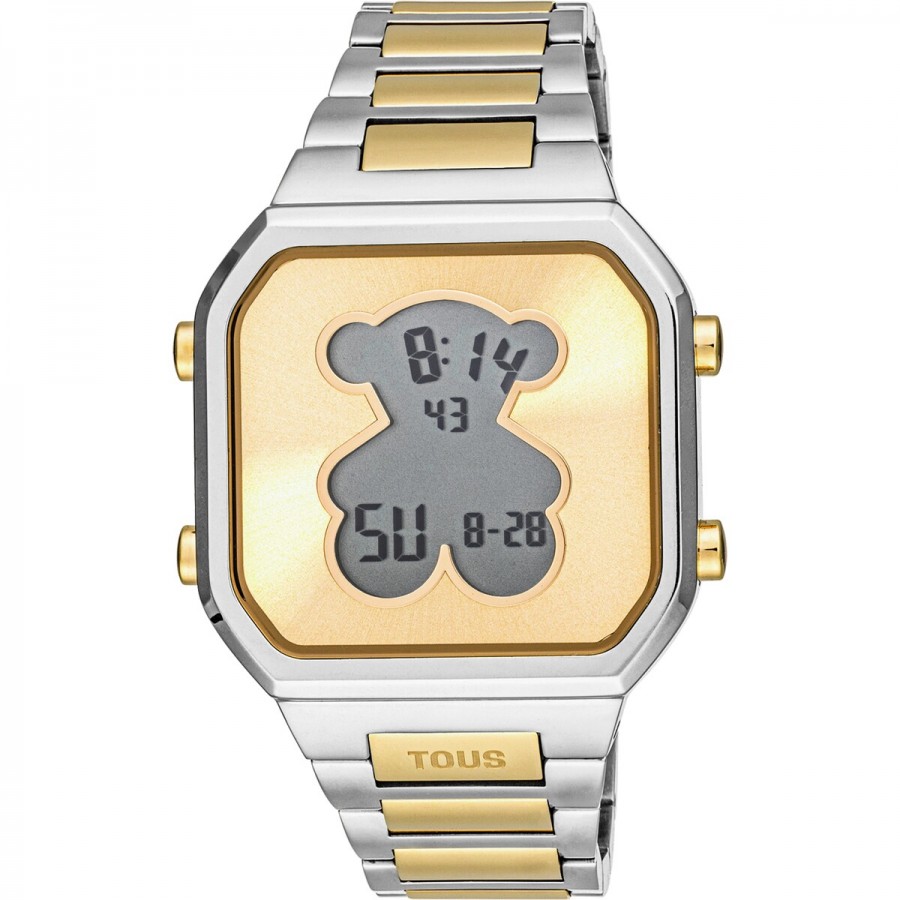 Reloj Tous D-Bear digital brazalete bicolor