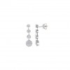 Pendientes Plata Rosetones Circonitas