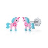 Pendientes Plata Unicornio