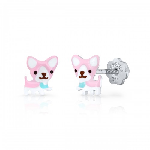 Pendientes Plata La Petra "Perrito"