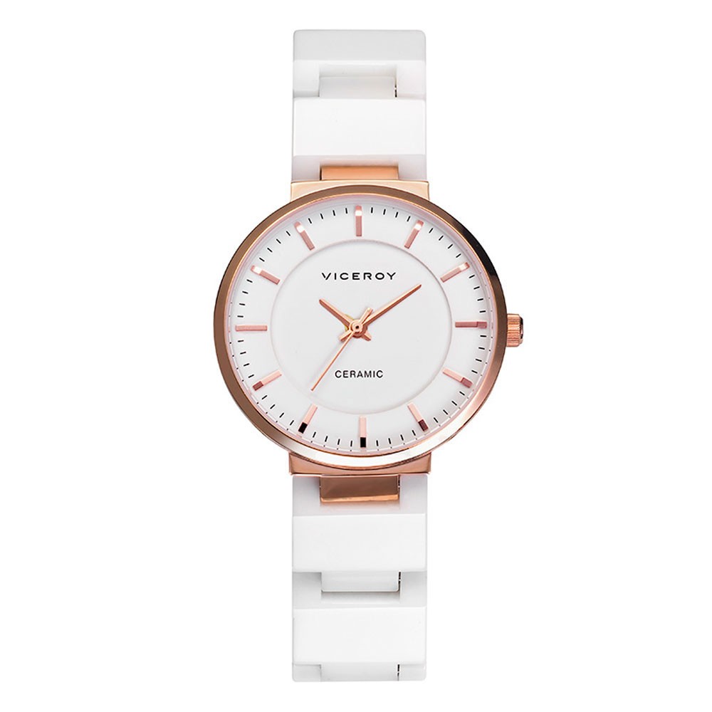 RELOJ VICEROY ACERO CORREA BLANCA SRA COLORS REF 47866-74. Relojes. Tienda  UMA